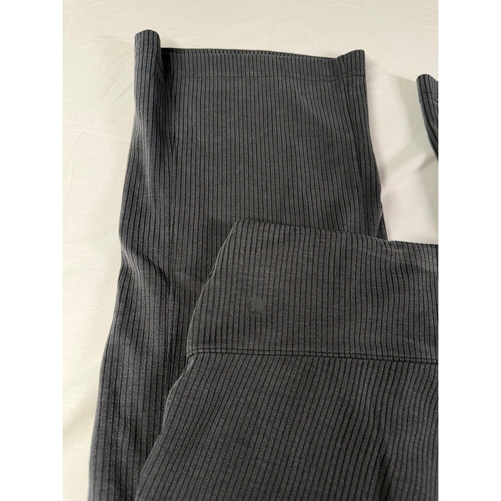 NWOT Lululemon Brushed Softstreme Ribbed Zip Flared Pant - Picture 4 of 6